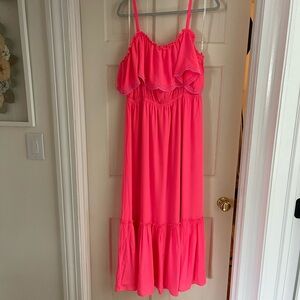 Lilly Pulitzer pink maxi dress - XL